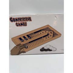 Wooden Fast Sling Puck Game Tabletop Board Game Competitive Skill Toy