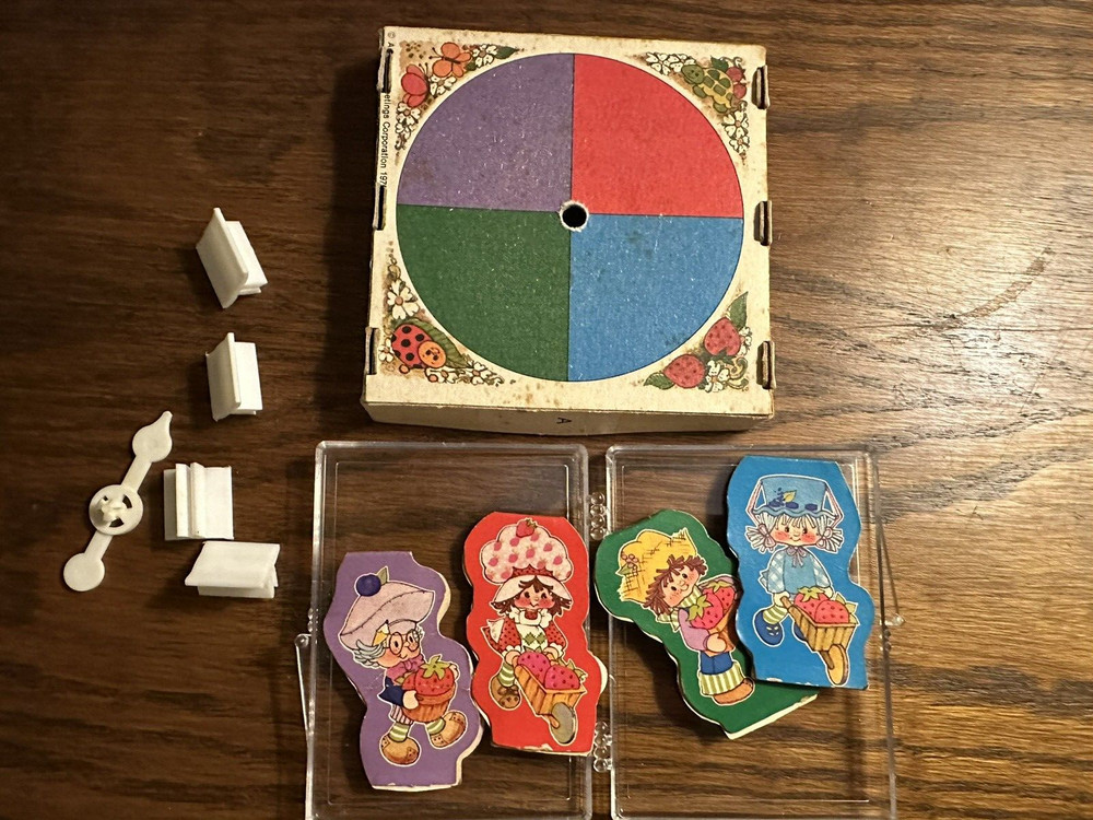 1979 Parker Brothers Strawberry Shortcake Game Berries to Market Vtg Game Pieces