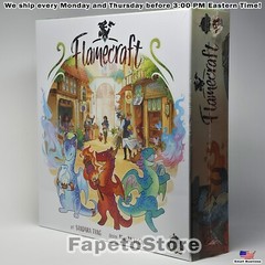 Lucky Duck Games Flamecraft – Board Game Cardboard Alchemy Standard Edition