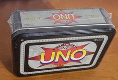 New 1997 UNO 25th Silver Anniversary Special Edition Game Collectible Tin Sealed