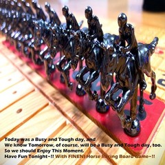 Elegant Pine Wood Horse Racing Game, Metal Miniatures, Family Board Game