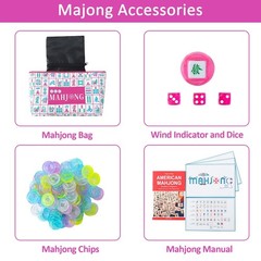 My Mahjong Trove 160 Pink Engraved 1 inches x 1 x 1 inches, 2-pink