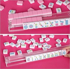 NEW 1.2″ American Mahjong Tile Set 166 Pink Tiles Only No Racks
