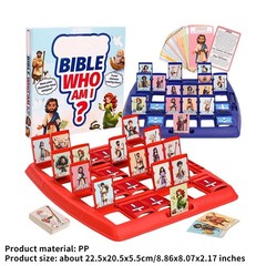 Guess Bible Who I Am Board Games for Kids Classic 24 Characters Toys ET