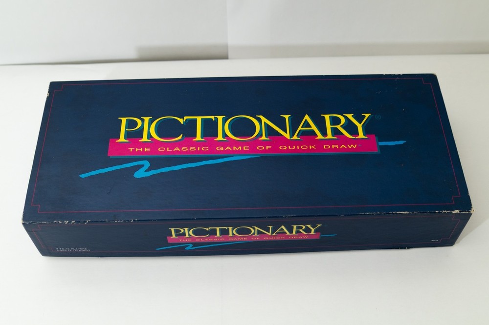 VINTAGE Pictionary Updated for the 90s COMPLETE 1993 Classic Drawing Game #9