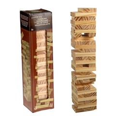 Tumbling Tower Game Wooden Stacking Blocks – 72 Pcs Set – Crafts
