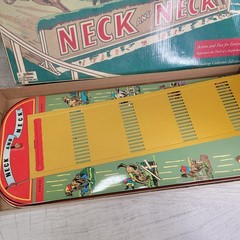 Schylling Neck and Neck Steeplechase Horse Racing Game 2003 with 2 Horses EUC