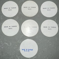 VINTAGE 1990s Lot of 104 POISON Skull Bones Pogs Slammer Whammers Milk Caps