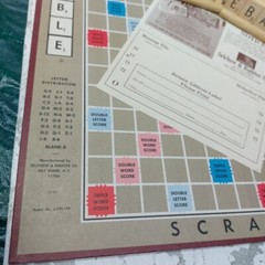 Selchow & Righter 1976 Vintage Scrabble Crossword Game Complete in Box