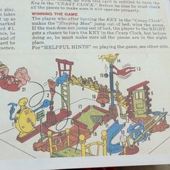 vintage 1964 Crazy Clock Game Ideal “99%” complete!