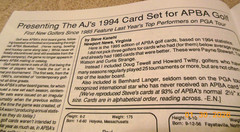 1994 1995 APBA Journal Basketball Hockey Baseball Football Golf cards NHL NFL 94