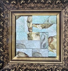 Tile Games Scramble Squares Ballet Crazy Games Pigs Van Gogh Lot Of 5 Complete!