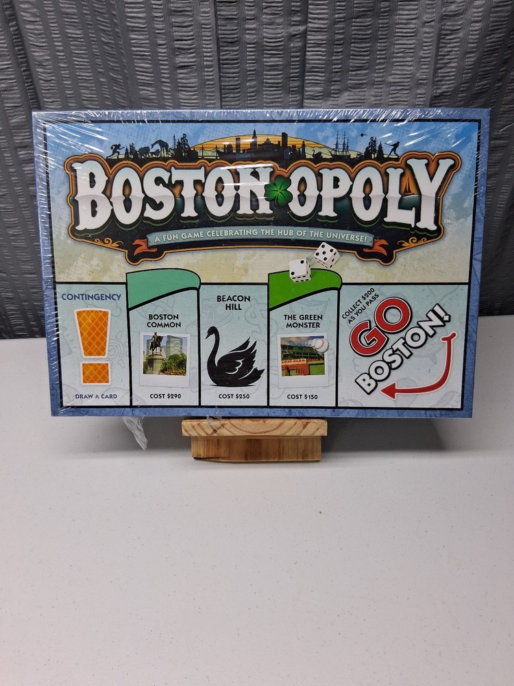 Boston Opoly Board Game Late For The Sky Monopoly Style New Factory Sealed