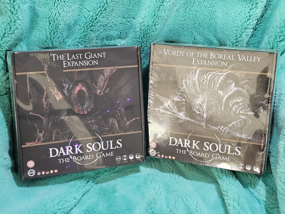 Dark Souls Board Game – The Last Giant AND Vordt of the Boreal Valley – NEW Lot