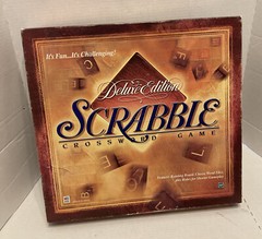1999 Milton Bradley 4034 Scrabble Deluxe Edition Board Game