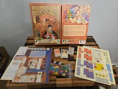 Leonardo Davinci Board Game 2006 by Mayfair Games DVC4718 Open Box