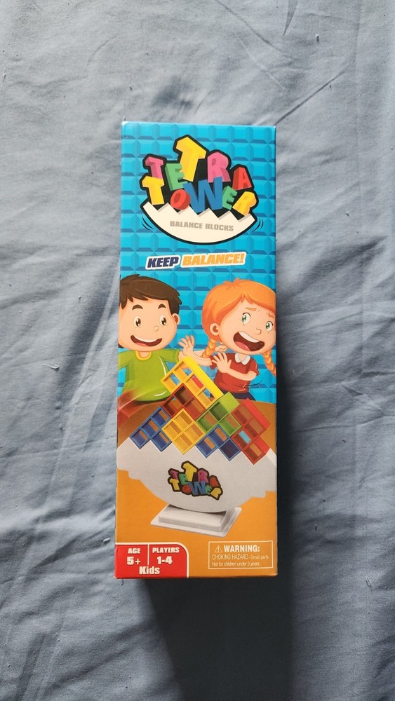 Tetra Tower Game Stack Attack Family Board for 1-4 Players Family Games 48 Pcs