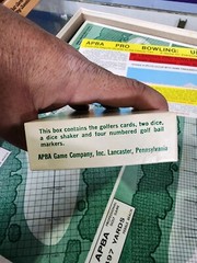 APBA Pro Golf Game, original boards, cards, boxes, etc.