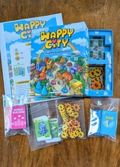 Happy City Board Game Gamewright Complete 2-5 Players Building Strategy Used