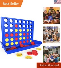 Educational Big Size 4 in a Row Game for Kids – Perfect for Family Gatherings!