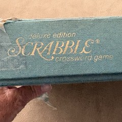 Vintage 1977 Scrabble Deluxe Edition Set Board Turntable Selchow Righter