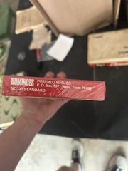 PUREMCO MFG. CO. No. 30 Standard Dominoes Boxed Set Strategy Vintage 8+