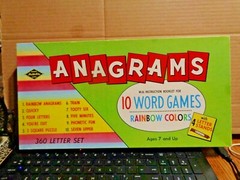 Vintage Built Rite Warren Games Anagrams 10 Word Games UNUSED IN OPENED BOX