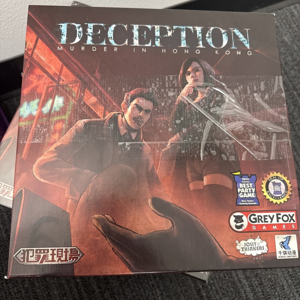 Deception Murder in Hong Kong Board Game by Grey Fox Games (dinged Box)