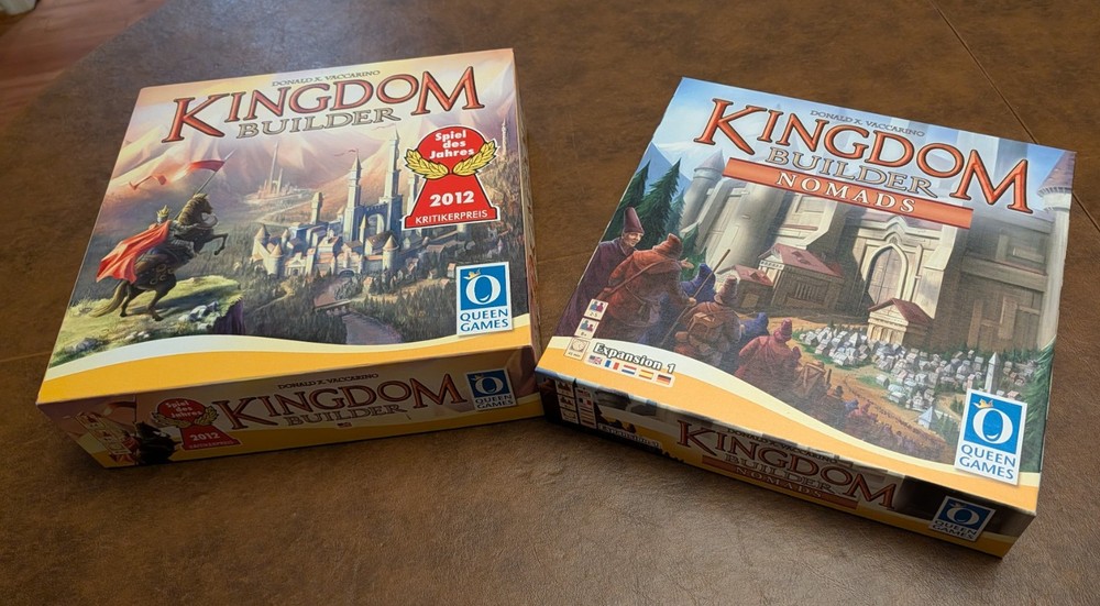 Kingdom Builder Board Game and Nomads Expansion (2012 Spiel des Jahres Winner)