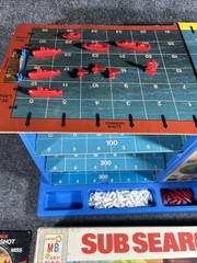 Vintage 1973 Milton Bradley Sub Search 3 Level Board Game 100% Complete