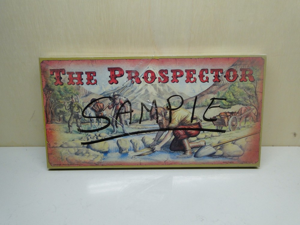 Sample THE PROSPECTOR Vintage Board Game McJay Game Company 1980 USA Rare