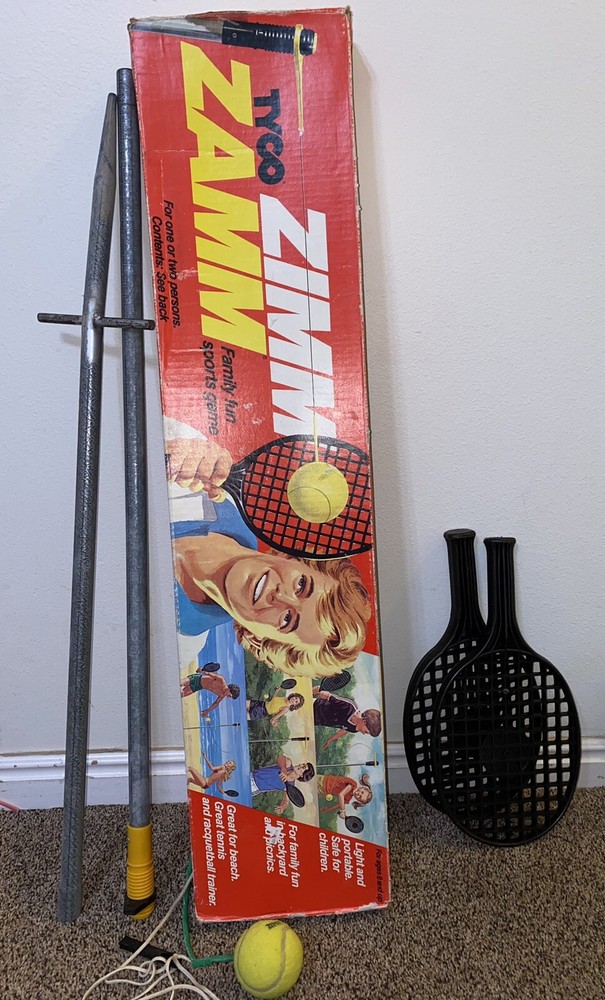 VINTAGE 1984 TYCO ZIMM ZAMM FAMILY FUN SPORTS GAME ALL ORIGINAL *READ*