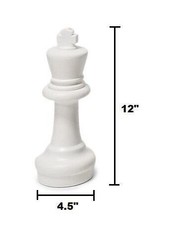Giant Plastic Chess Set with a 12″ King – Outdoor Chess Set