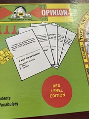 Fact Or Opinion Comprehension Board Game Kit Red Level Edition CGC Learning Well