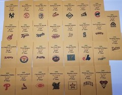 2000 Strat-O-Matic Baseball Printed Storage Envelopes with Stats and Team Logo