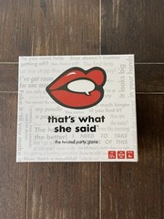 That’s What She Said – The Party Game/Board Game – NEW SEALED!