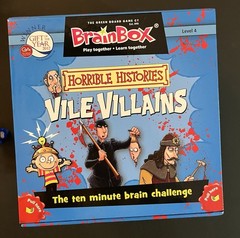 Horrible History Brain Box Vile Villians The Ten Minute Brain Challenge