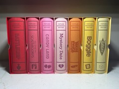 WS Game Company Vintage Linen Bookshelf Game Edition 7-Pack Bundle