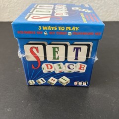 SET Dice Game 3 Ways To Play: Cubed Scramble Crossword 1-6 Players 100% Complete