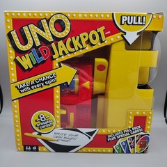 UNO Wild Jackpot Card Board Game Rare 2015 Mattel Slot Machine (Missing 2 Cards)