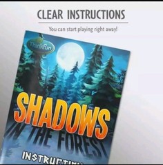 Shadows in the Forest Play in the Dark Strategy Game ThinkFun Ages 8+ Complete