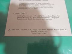 NIB 1989 Seattle Palmer ABC Toys Around the World Game by Geographer