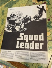 Avalon Hill Squad Leader WWII Board Game 4th Ed. 1,115 Counters 5 Mapboards 1977