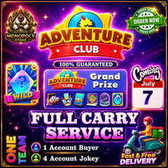 Adventure club ⭐ Cheapest Price For Monopoly Go | Jul 9th | Trusted