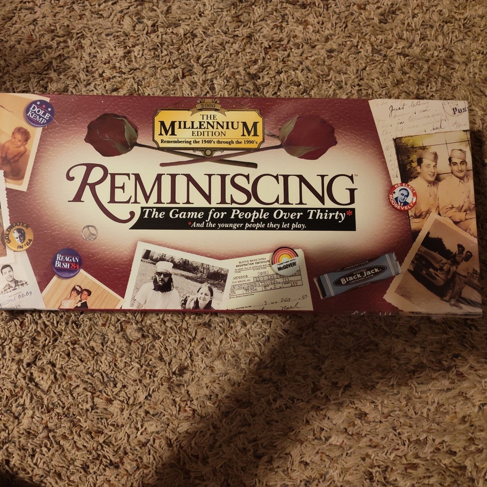 Reminiscing – The Millennium Edition (1940’s thru 1990’s) Board Game – Brand New