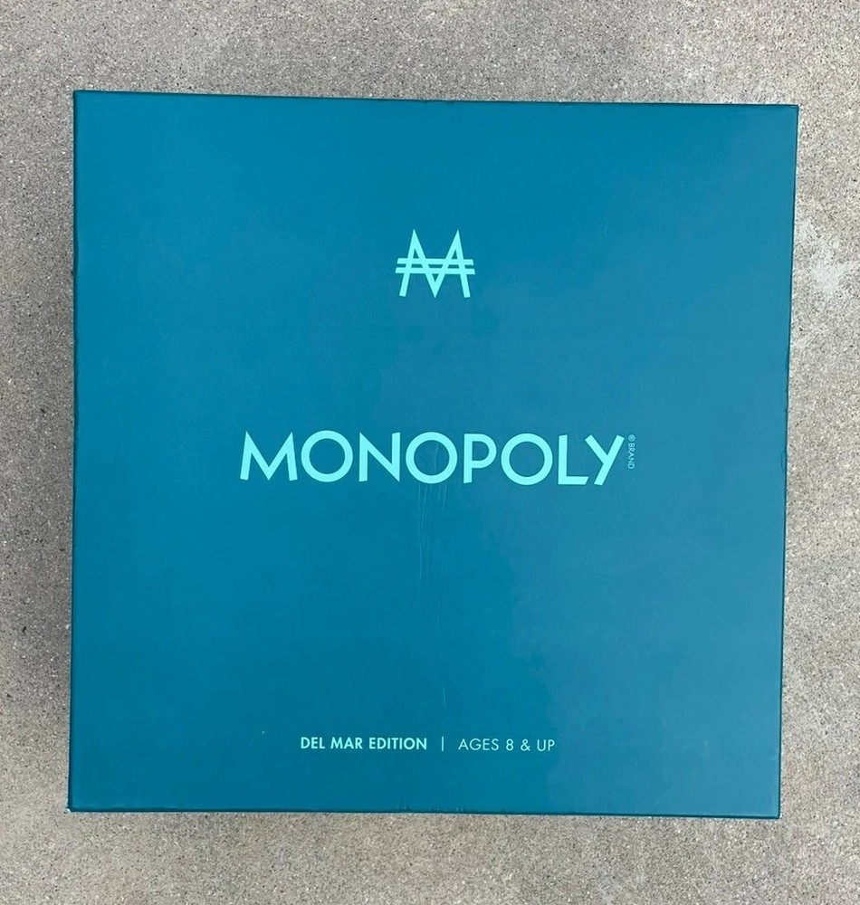 WS Game Company MONOPOLY Del Mar Shagreen Edition Luxury Board Game Brand New