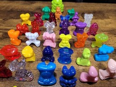 Lot of 40 Go Go Crazy Bones, Various Colors & Characters
