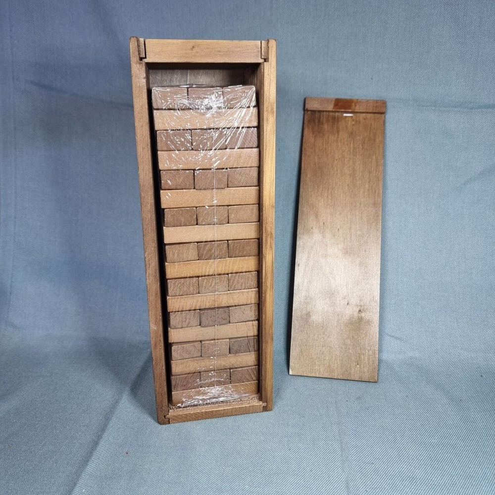 Tumbling Wooden Tower in Wood Box MerchSource 12″