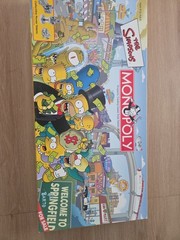 2001 Simpsons Monopoly Board Game Complete + original Instructions Collector Set