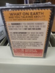 What On Earth are You Talking About? Not Safe for Aliens Expansion Game NEW!